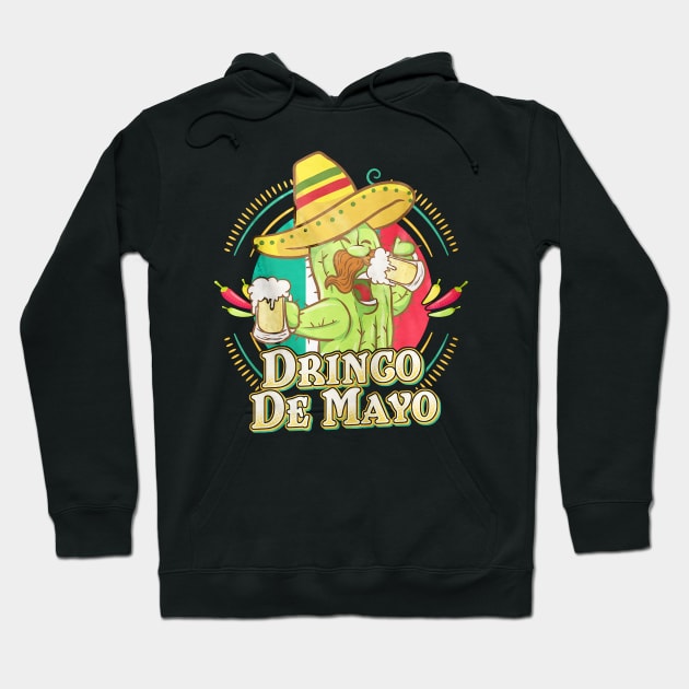 Drinko De Mayo Mexican Hat Cactus Hoodie by toiletpaper_shortage